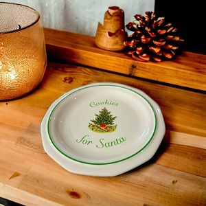 Pfaltzgraff Christmas Heritage Cookies For Santa 8 1/4" Cookie Plate